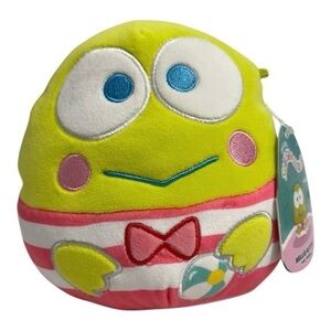 NWT Squishmallow Hello Kitty & Friends Beach Squad Keroppi 7”